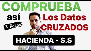 ✅Comprueba RÁPIDO y FÁCIL los DATOS CRUZADOS del IMV por Hacienda  INSS🔥 ¡Dos Pasos [upl. by Zerlina]