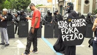 Protesto e vandalismo no Rio [upl. by Aloke516]