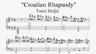 quotTonci Huljic  Croatian Rhapsodyquot  Piano sheet music by Tatiana Hyusein [upl. by Venable]