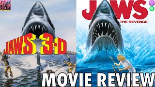 Jaws 3D  Jaws The Revenge  MOVIE REVIEW [upl. by Nnewg664]