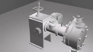 Diaphragm metering pump  Animation in Blender [upl. by Norry]