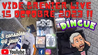 185  Vide Grenier Live du 15 Octobre 2023  Je repars avec deux sacs pleins [upl. by Tirrag187]