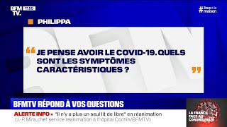 Je pense avoir le Covid19 Quels sont les symptômes caractéristiques [upl. by Oninotna90]