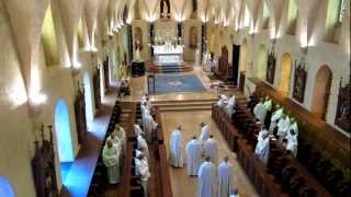 Feast of the Assumption  Abbey of SaintJoseph de Clairval in FlavignysurOzerain  Entrance [upl. by Obrien]