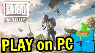 🎮 How to PLAY PUBG MOBILE on PC ▶ DOWNLOAD and INSTALL [upl. by Allina]