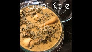 Gulai Kale  Kale curry in spicy coconut milk  vegetarian dish [upl. by Sokairyk]