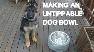 how to make an untippable dog bowl for under 10 [upl. by Kokoruda]