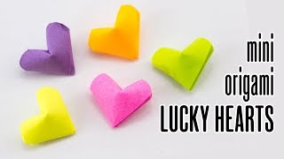 3D Origami Lucky Heart Tutorial  DIY Hearts  Paper Kawaii [upl. by Gregson]