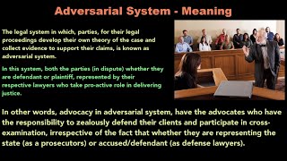 The Confusion on Adversarial System [upl. by Seiden]