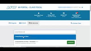 Comprobantes en Línea  Nueva interfaz de AFIP ¿Cómo buscar el servicio [upl. by Latreshia]