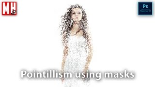 Easy Pointillism effect in Photoshop by MHTUTORIALS [upl. by Naitirb]