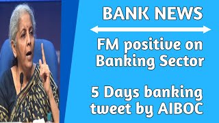 FM positive on Banking Sector  5 Days Banking tweet by AIBOC [upl. by Sena]