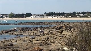 Plage de LAnse du Stole  Port de Lomener  Panorama  Ploemeur  Bretagne  France [upl. by Acirehs70]