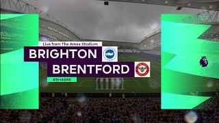 FIFA 23  Brighton vs Brentford  The Amex Stadium  Gameplay [upl. by Alfreda]