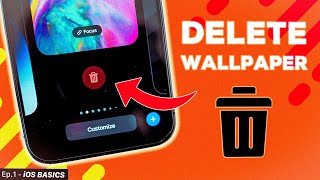 HOW TO DELETE WALLPAPER on Lock Screen iOS 17 iOS Basics  Ep1 [upl. by Ut893]