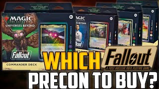 Which Fallout Commander Deck Should You BUY Strongest Best Value and MORE  Magic The Gathering [upl. by Oaht]