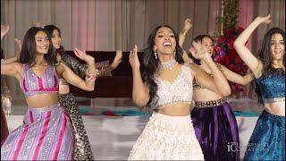 ANISHA WEDDING BOLLYWOOD Performance Ghagra Khwab Dekhe Chikni Chameli ShararaTip Tip Sheila [upl. by Aidnama]