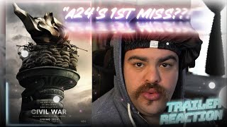 DAMN A24 FINALLY missed Civil War Official Trailer 2 Reaction [upl. by Robertson]