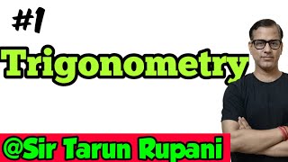 Trigonometry Part 1  ICSE Class 10  sirtarunrupani [upl. by Mulac]