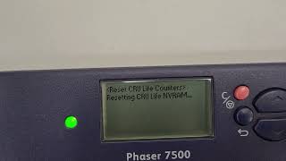 Fuser End of Life  Xerox Phaser 7500 [upl. by Onairotciv]