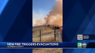 Creek Fire Fire prompts evacuations in Alameda County [upl. by Magee]