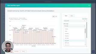 Make a Revenue Report in HubSpot  No Paid Subscription Needed [upl. by Buiron]