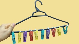 12 Amazing Tricks With Clothes Hangers That EVERYONE Should Know  Top DIY [upl. by Carlile]