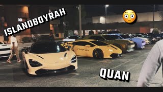 MET QUAN AND ISLANDBOYRAH AT A CAR MEET  🔥 [upl. by Holcman510]