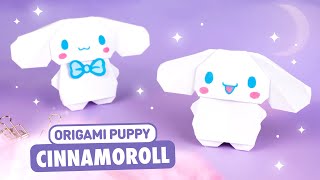 Оригами Синнаморолл из бумаги  Оригами собачка  Origami Paper Cinnamoroll  Origami puppy [upl. by Cheke999]