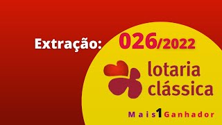 🤑🤑🤑Lotaria clássica  extração 026 da lotaria clássica Pera Rocha [upl. by Johann234]