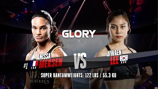 GLORY 75 Anissa Meksen v Jiwaen Lee [upl. by Atrice]