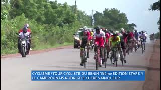 Le camerounais Rodrigue KUERE remporte la 4ème étape du Tour cycliste du Bénin 2023 [upl. by Aibara927]