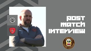 Mirehouse AFC post match interview with the Reds manager Mark Fell [upl. by Dhaf]