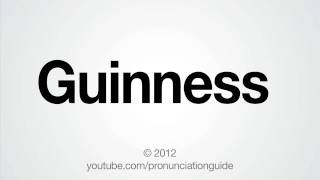 How to Pronounce Guinness [upl. by Air]