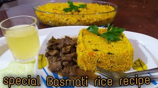 SPECIAL AND NUTRITIOUS BASMATI RICE RECIPE Ignesas Kitchen [upl. by Samal]