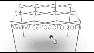 Estructura carpas plegables sistema CarpaPro® Basic 2x3 m  wwwcarpaprocom [upl. by Ruon]