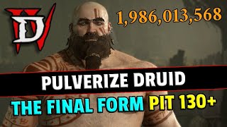 The Best Diablo 4 Pulverize Build season 4 Druid Perfected End Game Guide [upl. by Shandra233]