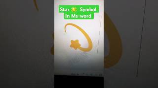 Star 🌟 symbol in Msword Shortcut keys viral shorts tricks pc windows [upl. by Aihtibat]