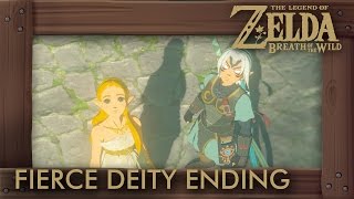 Zelda Breath of the Wild  Fierce Deity Final Boss amp Ending Cutscenes [upl. by Fauver]