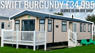 Static Caravan For Sale  2019 Swift Burgundy 35x12 3 Bedroom  Closes To Onsite Supermarket [upl. by Rebme904]