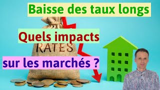 Début de baisse des taux longs  quels impacts sur les marchés [upl. by Aeneus]