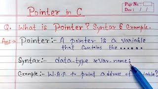 Pointer in C programming  pointer example in c  Learn Coding [upl. by Adle]