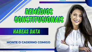 Remédios Constitucionais  Habeas Data  Direito Constitucional  Adriane Fauth [upl. by Fulmer902]