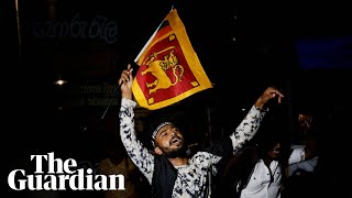 Sri Lankans celebrate as president Gotabaya Rajapaksa resigns [upl. by Gene]