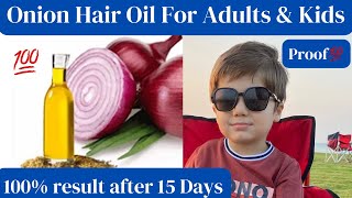 100 Faster Hair Growth Oil  Best Oil For Hair Growth  Stop✋Hair Fall  Home made Onion Oil [upl. by Conti]