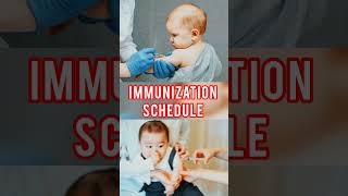 IMMUNIZATION SCHEDULE immunization immunizationschedule immunity vaccination vaccines nursing [upl. by Anaugal810]