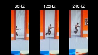 SlowMotion 240HZ vs 144HZ vs 60HZ Test in CSGO [upl. by Ecirtac]