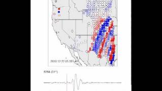 Seismic Waves From the 11210 Haiti Earthquake Travel Across the USArray [upl. by Nomit]