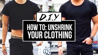 HOW TO UNSHRINK YOUR CLOTHES EASY  DIY TUTORIAL  JAIRWOO [upl. by Averil]