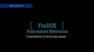 Tutorial YouDOX Come conservare fatture già emesse [upl. by Heddy972]